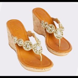 SKEMO Crystal Madame Wedge Sandal